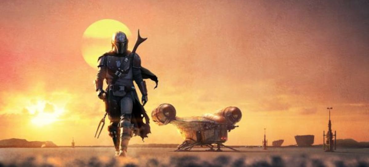 Póster de la serie de Disney+ 'The Mandalorian', perteneciente al universo 'Star Wars'