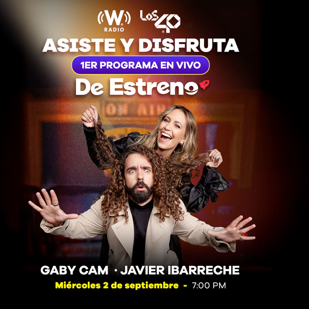 De Estreno se transmite EN VIVO por primera vez junto a íconos del doblaje: Humberto Vélez, Raúl Aldana y Mario Filio en LOS40