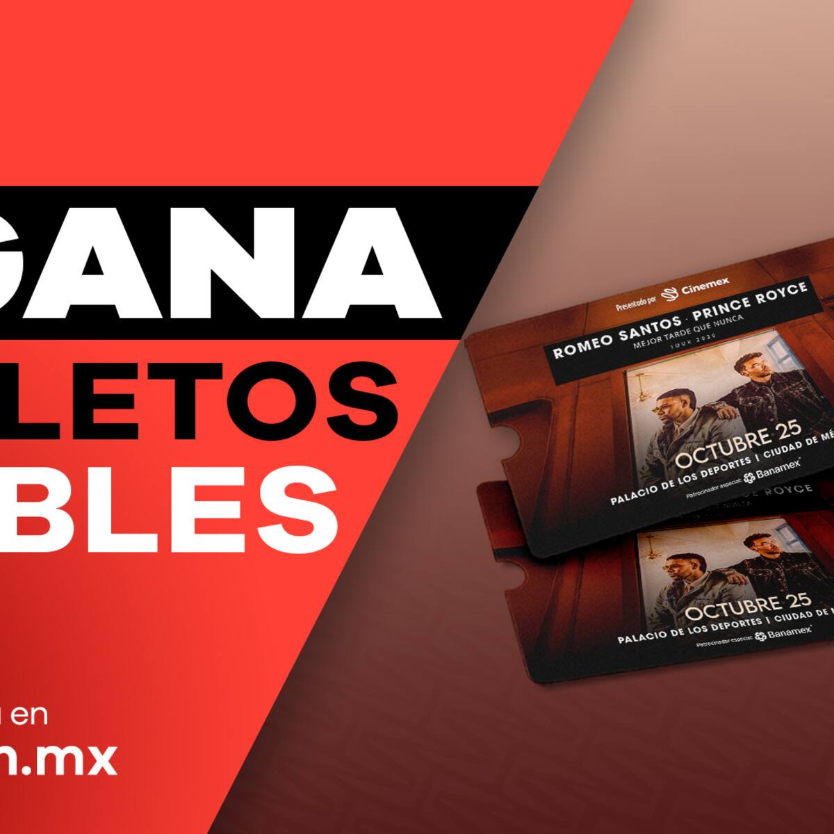 Concierto de Romeo Santos y Prince Royce en CDMX: conoce la fecha, precios y detalles