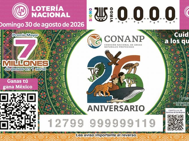 MX- El Sorteo Zodiaco No. 1759 cuenta con un Premio Mayor de 7 millones de pesos en una serie y se realizará el domingo 30 de agosto del presente año