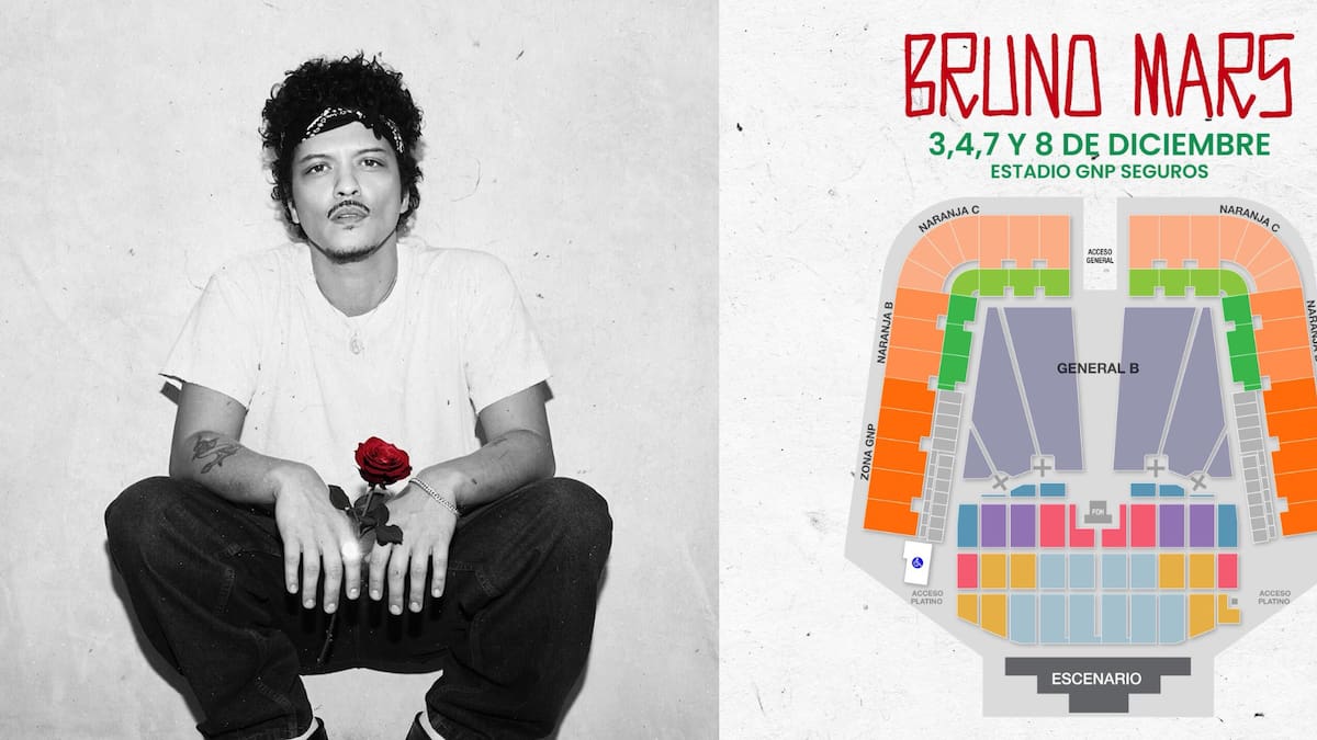 Precios para Bruno Mars en México: Zonas, beneficios y todos los detalles de la venta de boletos