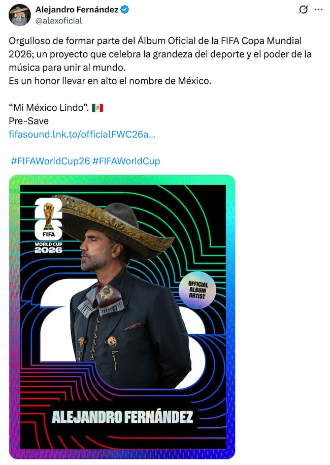 Alejandro Fernández hace el anuncio