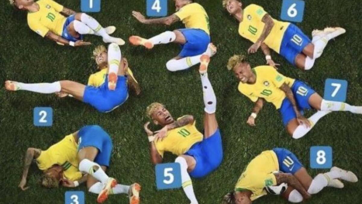 Memes sobre Neymar para olvidar que no pasamos al quinto partido