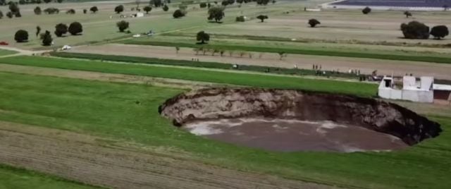 El hoy ya ha alcanzado los 100 metros de diámetro