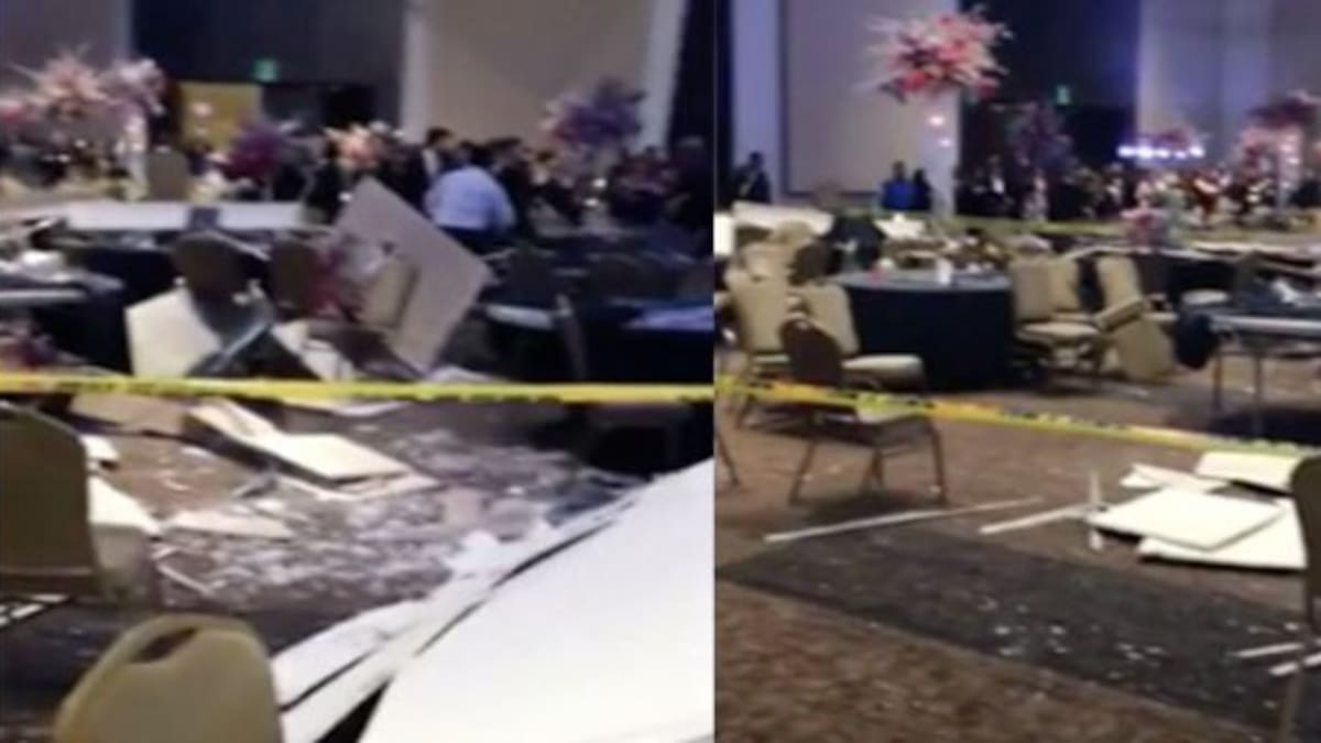 La fiesta estaba tan prendida que hasta el techo tumbaron