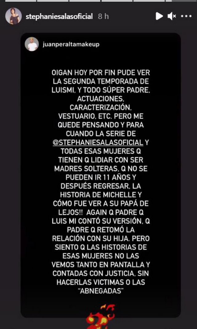 Stephanie Salas opina de la serie de Luis Miguel
