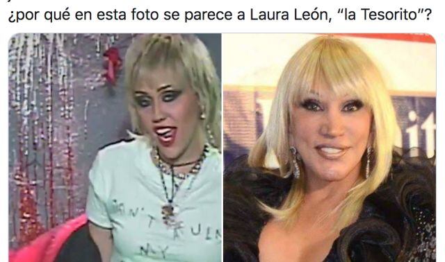 Miley Cyrus y "La Tesorito" se parecen