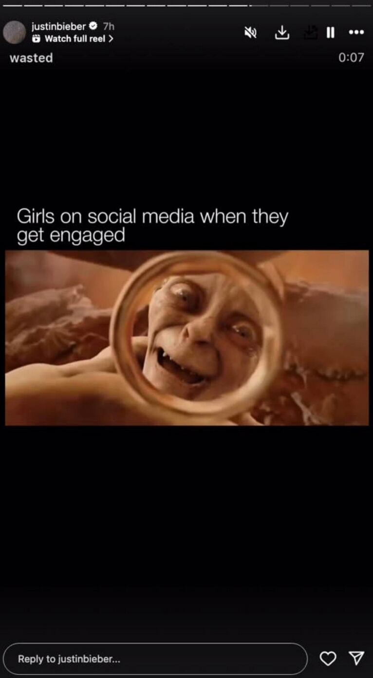 Indirecta de Justin Bieber