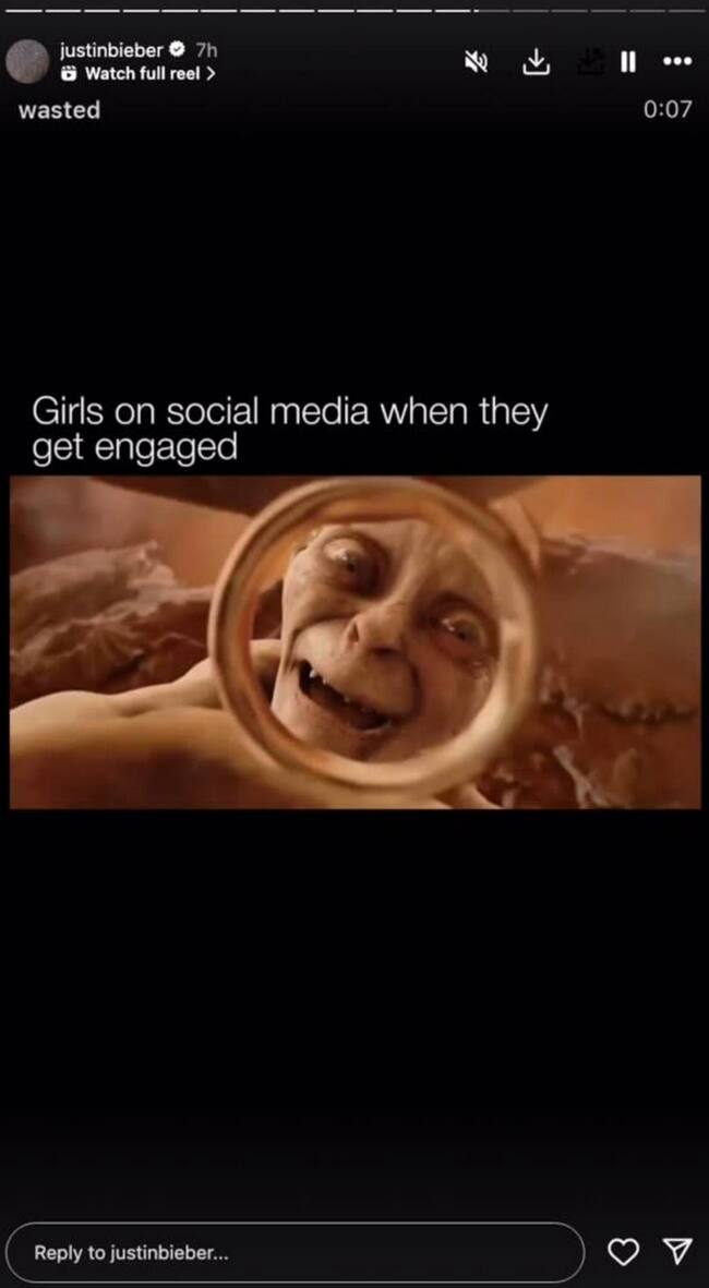 Indirecta de Justin Bieber