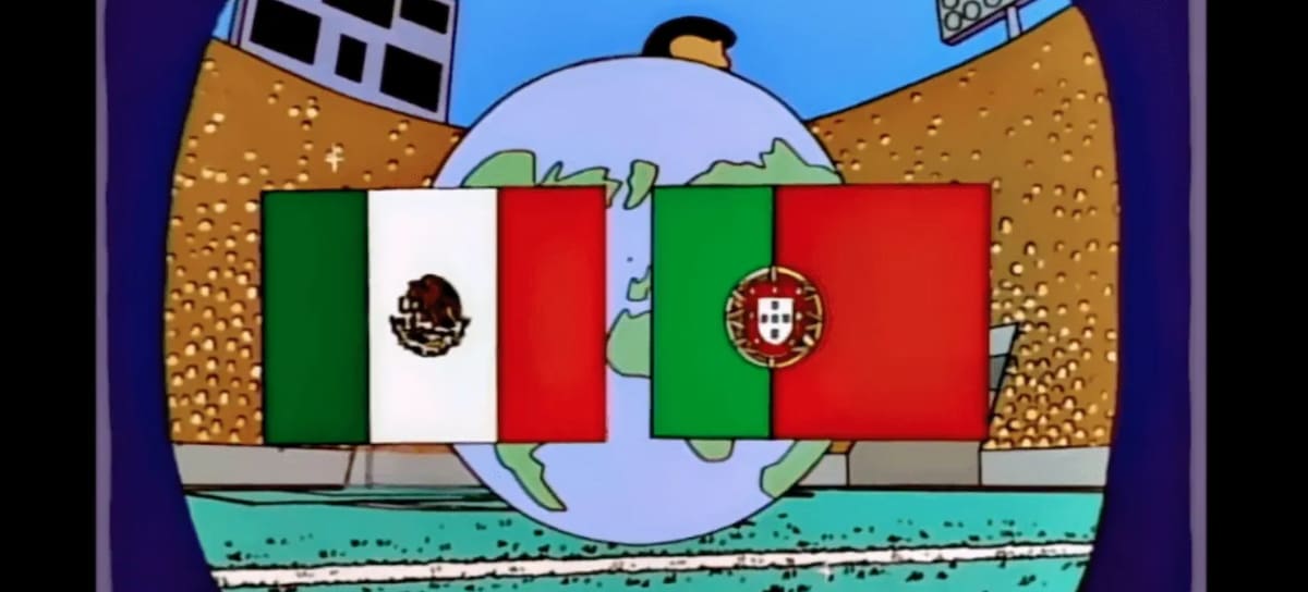 Predicción de Los Simpson para el partido de México vs Portugal