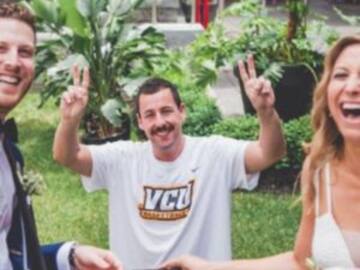 Adam Sandler y de cómo hizo las fotos de estos novios ¡inolvidables!
