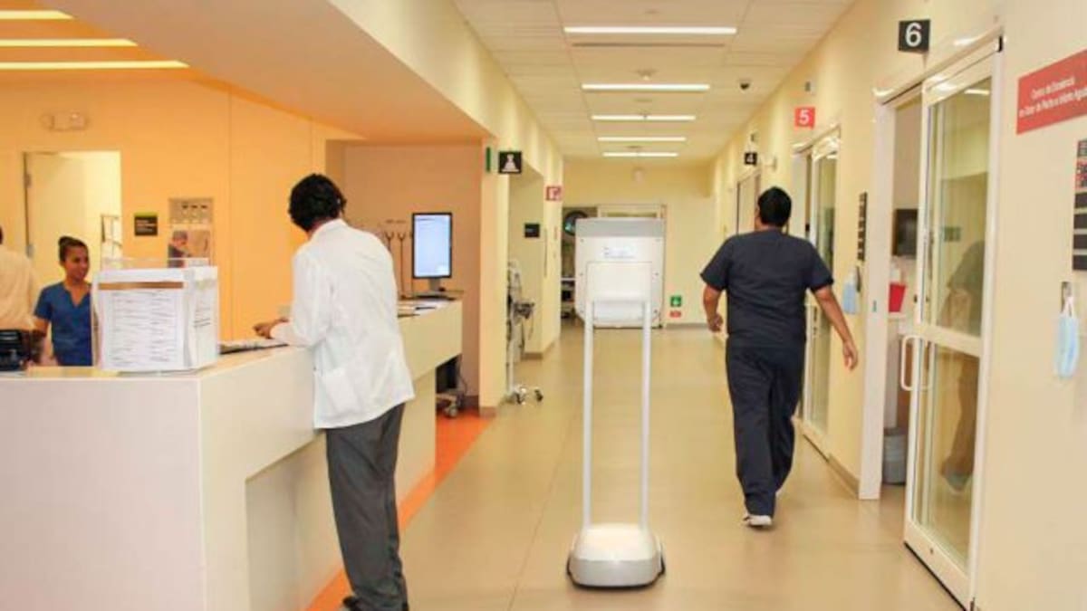 A-NIMO, el robot que usan para tratar pacientes con COVID-19