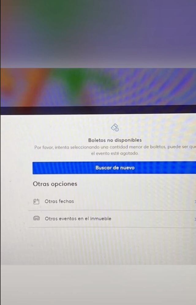 Cuando ya estaba muy cerca en la fila virtual, se agotaron los boletos