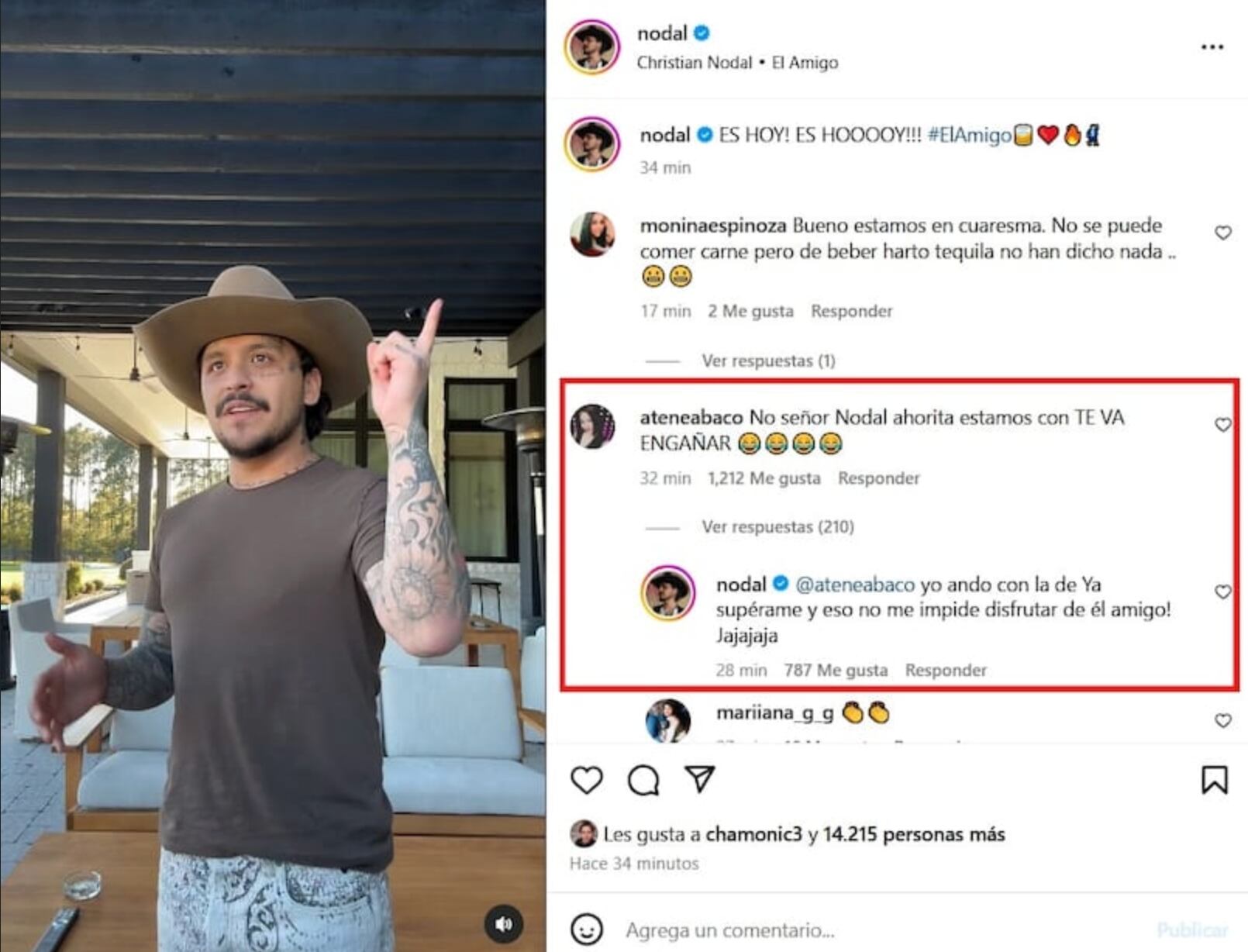 indirecta de Nodal a Cazzu