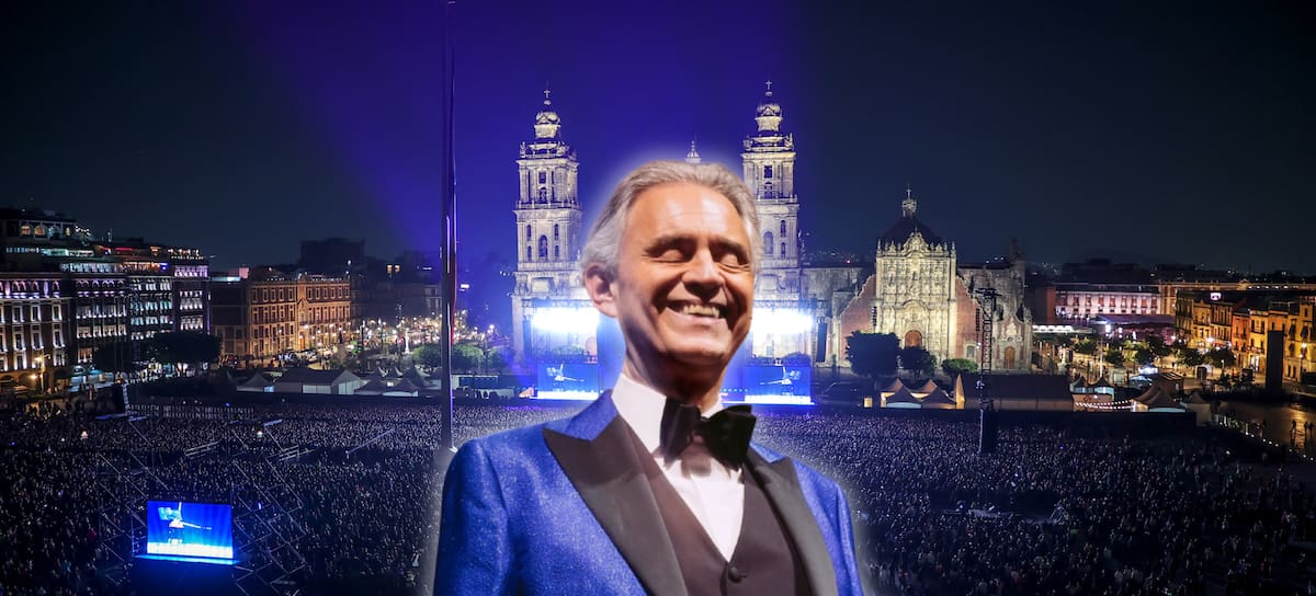 Andrea Bocelli gratis en el Zócalo CDMX