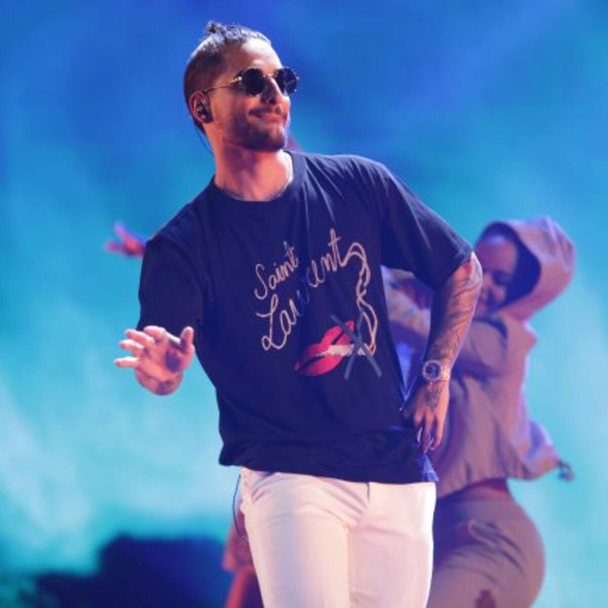 Los leggins de Maluma que dejaron poco a la imaginación