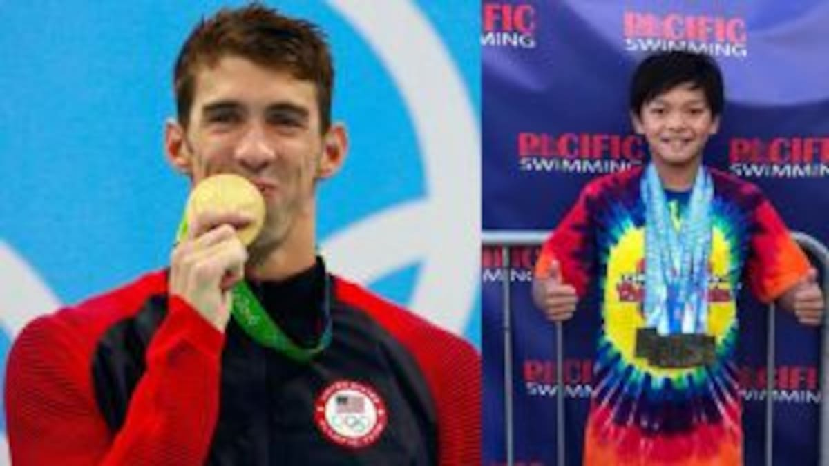 Niño de 10 años bate récord de natación