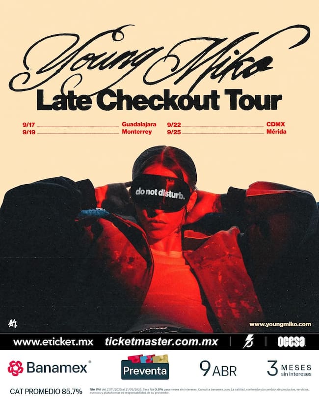 Late Checkout Tour llega a México: Cartel oficial.