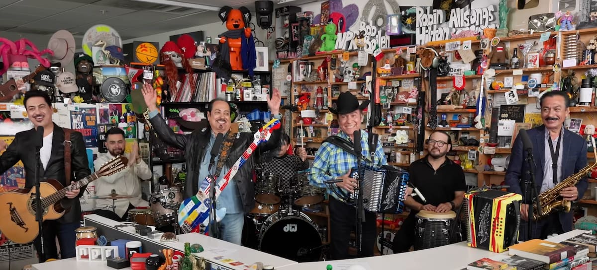 Los Tigres del Norte durante su presentación en el Tiny Desk