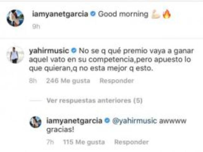 Yahir coquetea con Yanet García