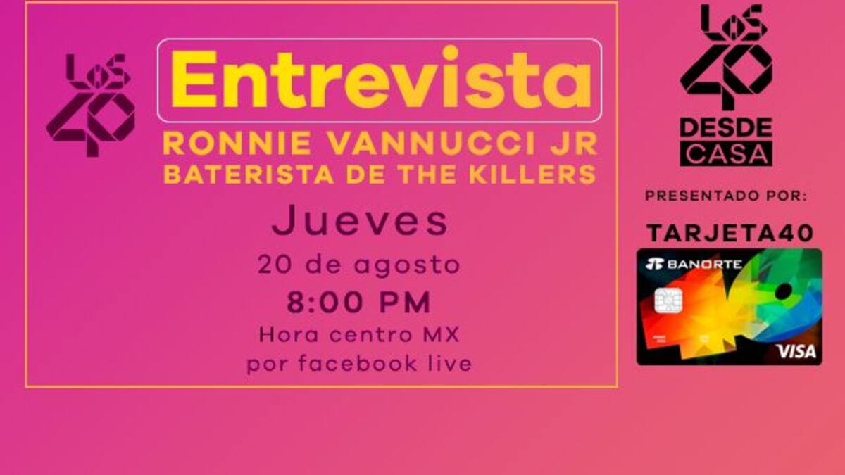 LOS40 entrevista con Ronnie Vannucci baterista de "The Killers"