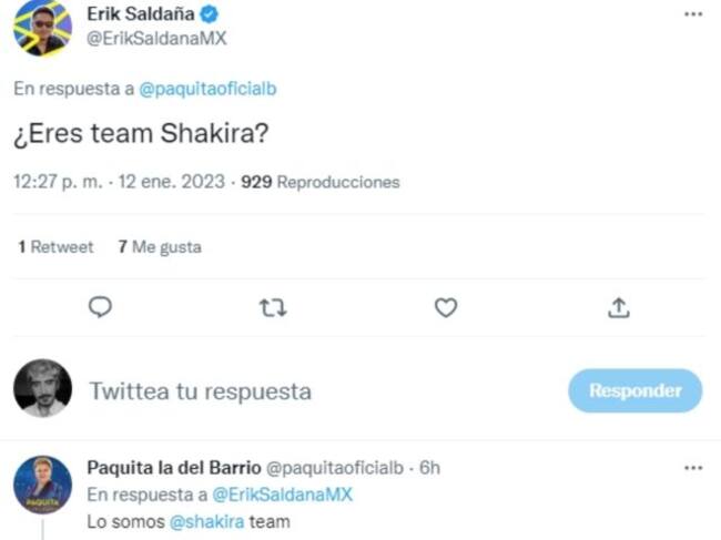 Paquita es team Shakira