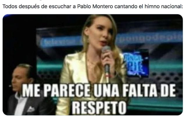 Reacciones al error de Pablo Montero con el Himno Nacional