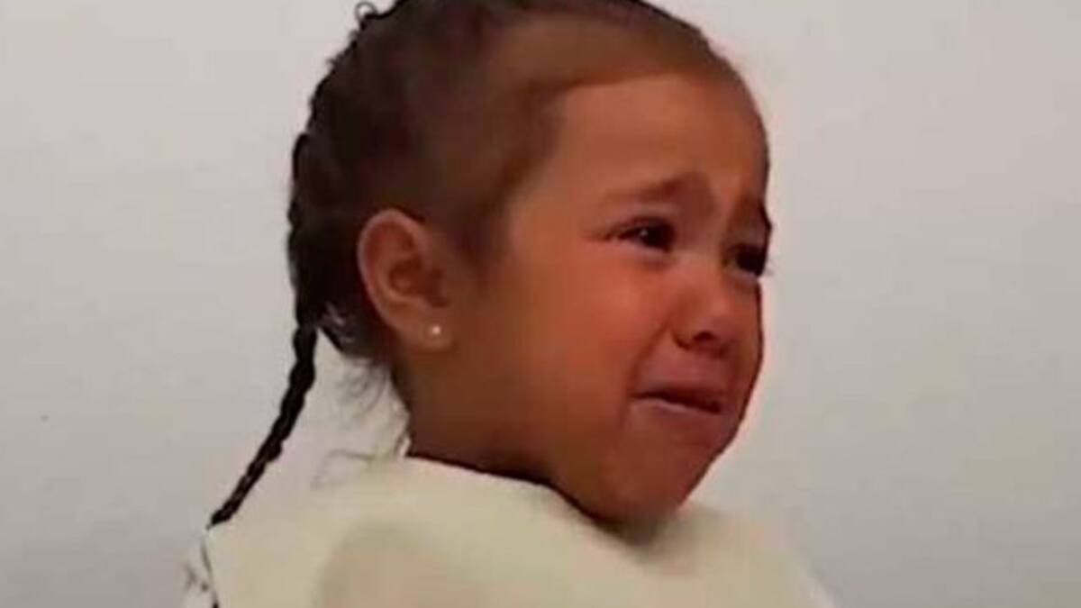 Harta de la cuarentena, niña rompe en llanto