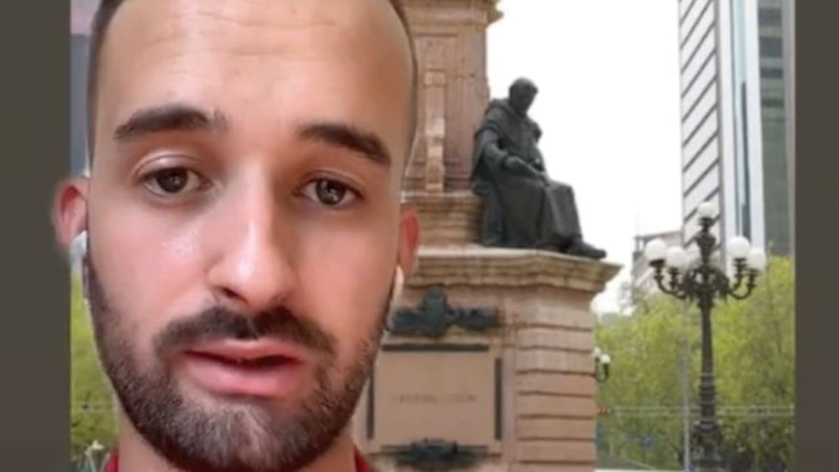 TikToker español se queja del retiro de la estatua de Cristobal Colón