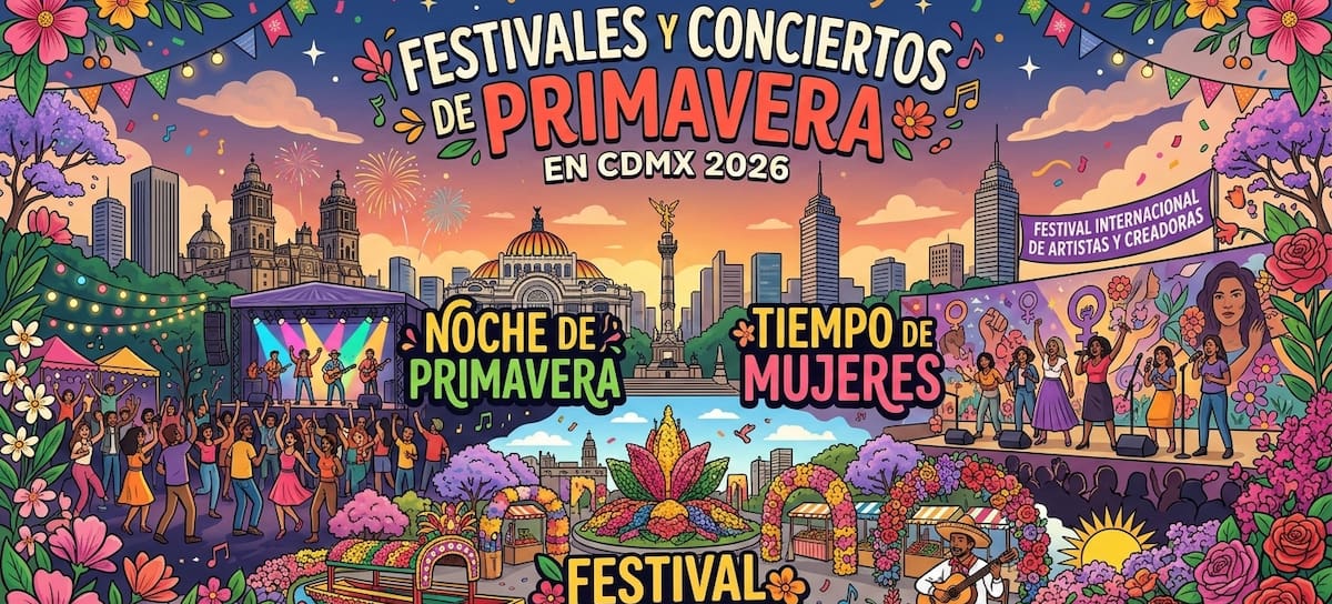 Festivales y conciertos de primavera en la cdmx