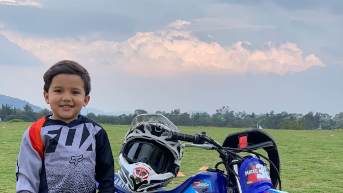 Mateo, el niño mexicano que hace karting y motociclismo profesional