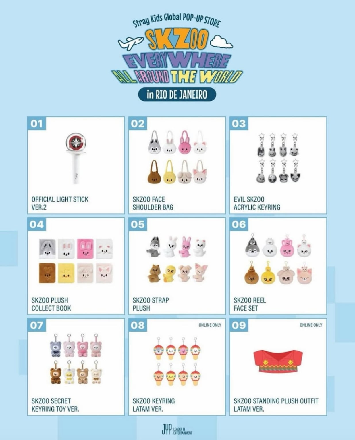 Artículos de la Pop-Store de Stray Kids