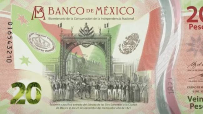Conoce el nuevo billete de 20 pesos