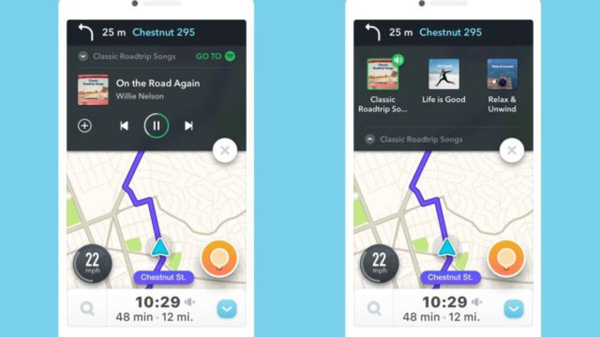 Spotify y Waze se fusionan en nueva actualización