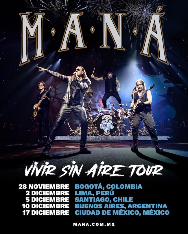 Maná anuncia su gira por Latinoamérica