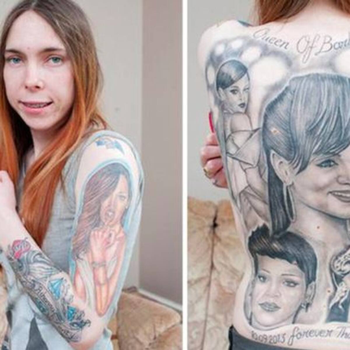 Decena de tatuajes de Rihanna