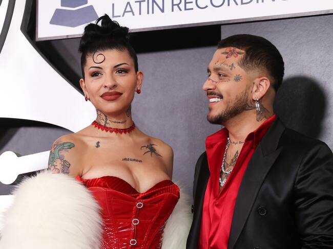 Cazzu y Christian Nodal, en los Latin Grammy 2022