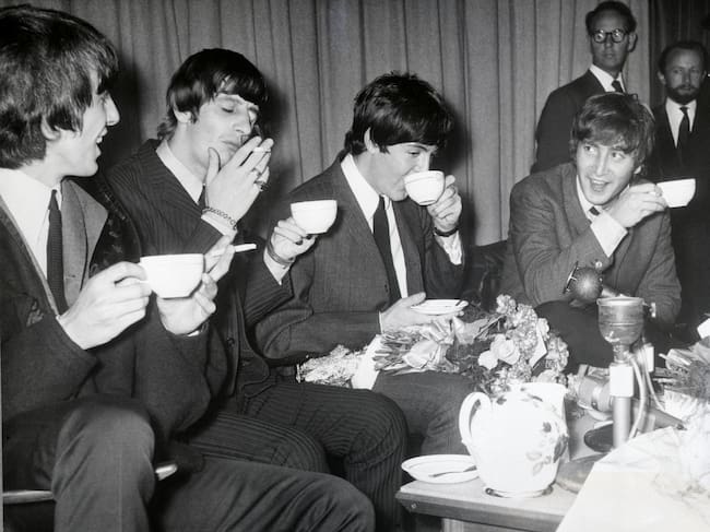 George Harrison, Ringo Starr, Paul McCartney y John Lennon en 1964