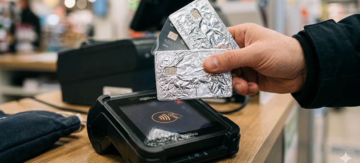 ¿Las tarjetas envueltas en aluminio funcionan como antifraudes?