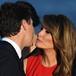 Melania Trump y Justin Trudeau se dieron un beso que se viralizó