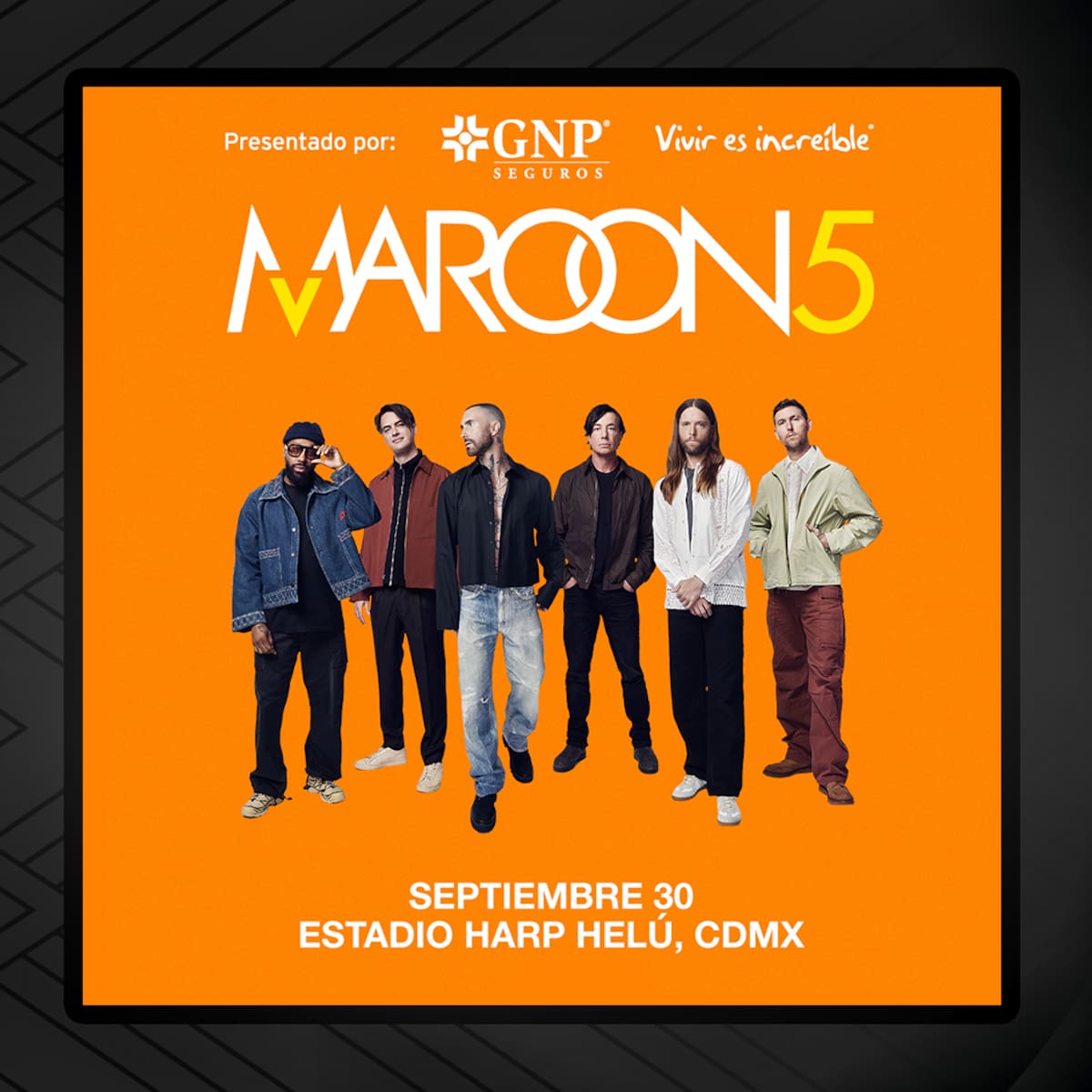 Maroon 5 regresa a México por todo lo alto: el “Love Is Like Tour” llega al Estadio Harp Helú