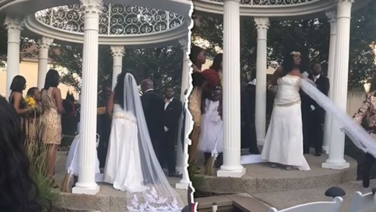 Mujer irrumpe boda para revelar que está embarazada del novio