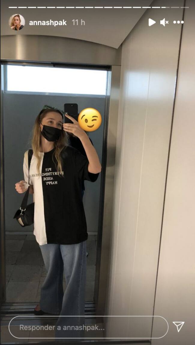 Primera foto de Rix tras salir de la cárcel, su novia Anna Shpak la publicó