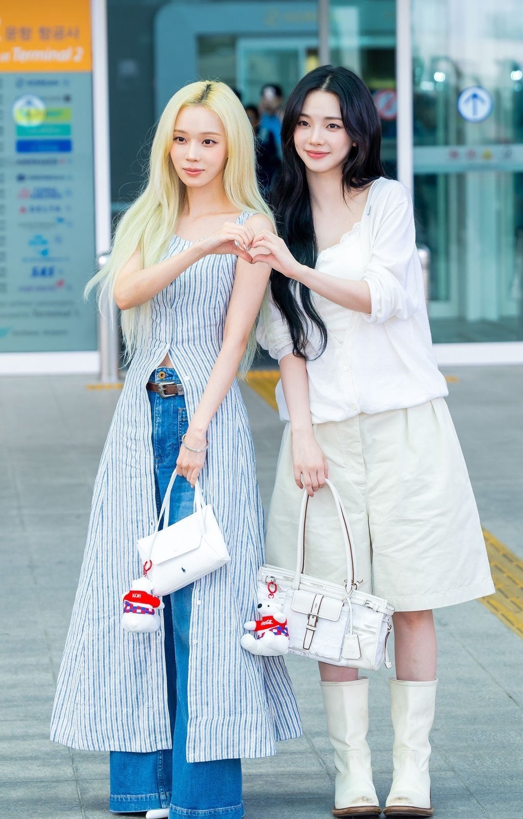 Karina y Winter de Aespa rumbo a México