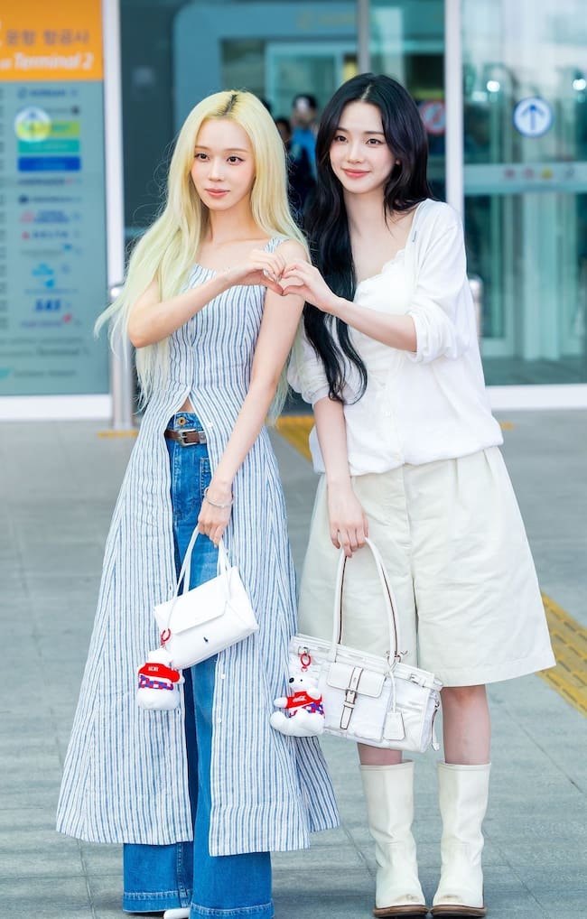 Karina y Winter de Aespa rumbo a México
