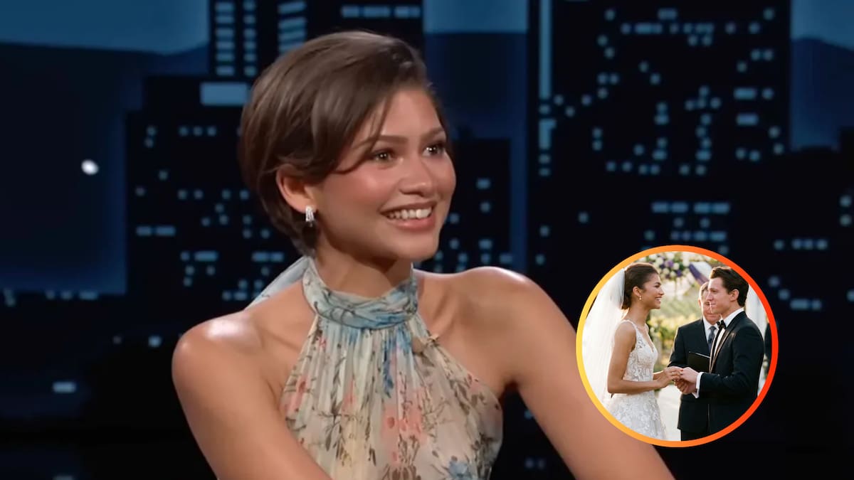 Zendaya comparte video de su boda en el programa de Jimmy Kimmel