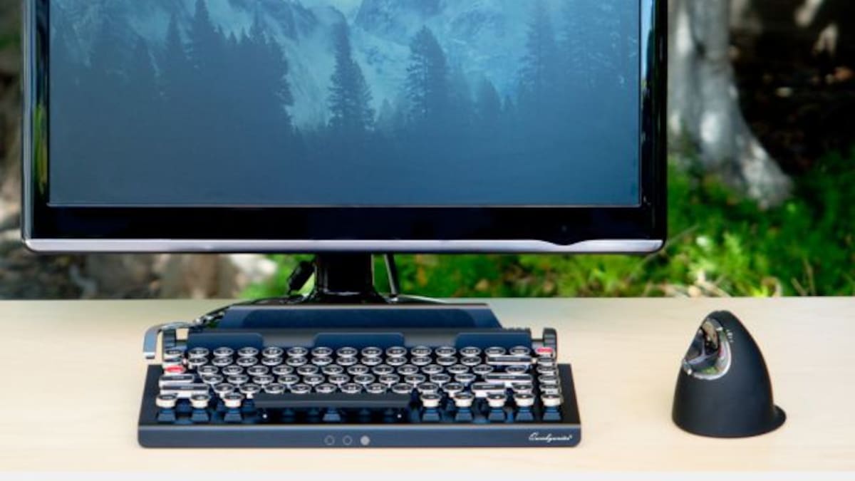 Inventan un teclado para tabletas al estilo de una máquina de escribir