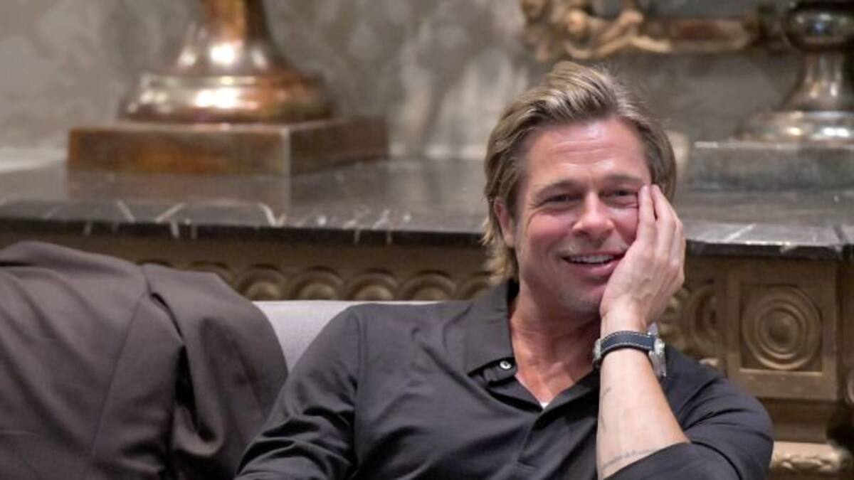 Captan a Brad Pitt con su nueva novia