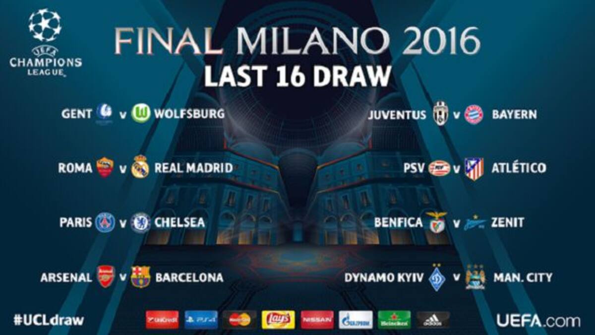 Definidos los octavos de final de la UEFA Champions League