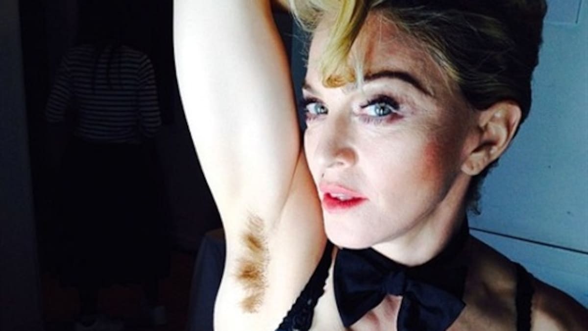 A Madonna. ¿No le gusta depilarse?